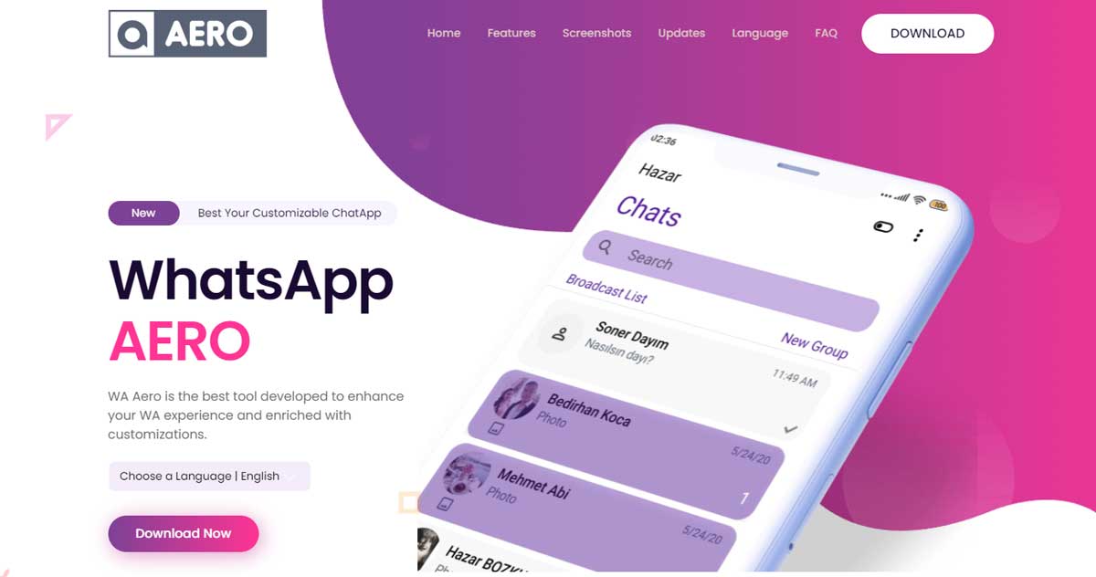 Download WhatsApp Aero Apk (WA Aero) Resmi dan Terbaru 2022