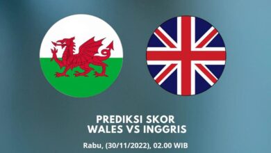 Prediksi Skor Wales vs Inggris 30 November 2022